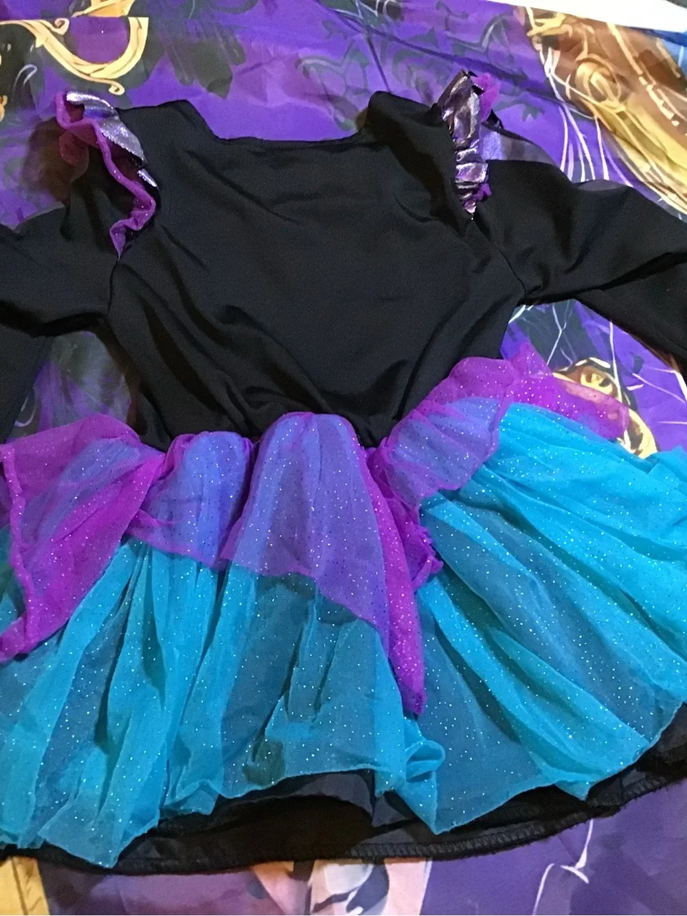 Toddler oil slick skeleton costume size 2t